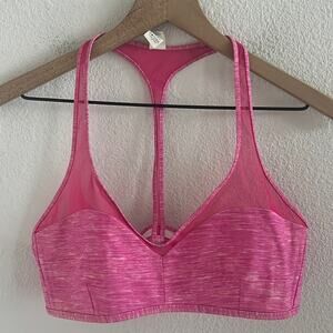 Lululemon Salty Swim Sport Top White Pow Pink 10